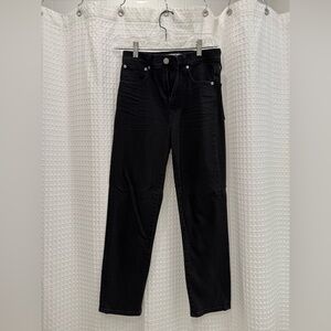Madewell Classic Straight Black Denim Jeans Size 23